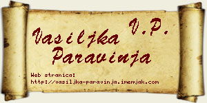 Vasiljka Paravinja vizit kartica